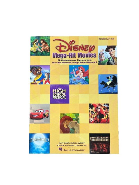 Hal Leonard Other - Disney Mega-Hit Movies Sheet Music 38 Contemp. Classics Easy Piano Hal Leonard